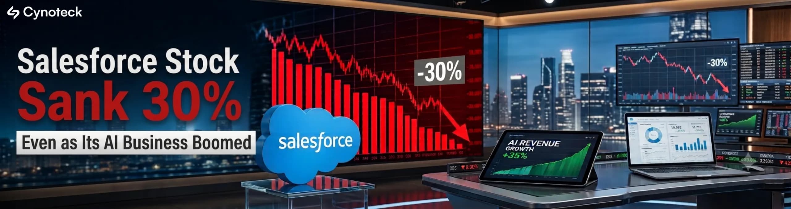 Salesforce Stock Sank 30% Even as Its AI Business Boomed