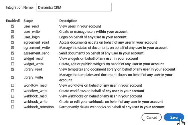 Adobe Sign for Microsoft Dynamics CRM