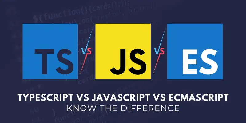 TypeScript contre JavaScript contre ECMAScript