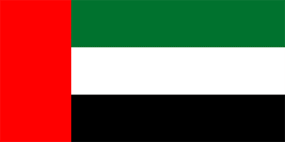 Bandera de los Emiratos Árabes Unidos